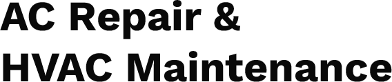 AC Repair and HVAC Maintenance Logo